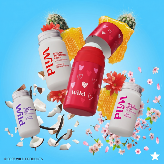Love Hearts Roll On Deodorant Trio Starter Pack